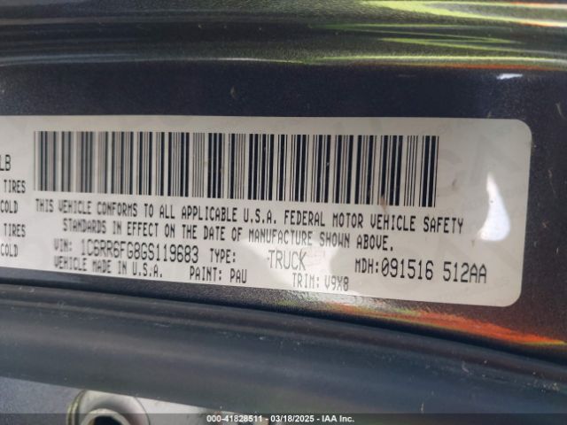 1C6RR6FG8GS119683 RAM 1500 Tradesman