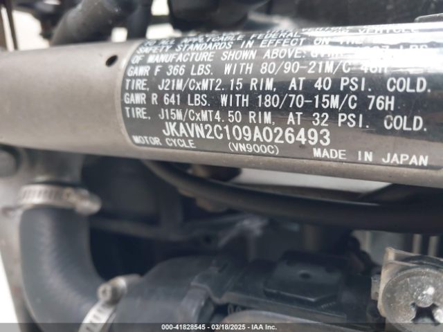 2009 KAWASAKI VN900 JKAVN2C109A026493 Photo 9