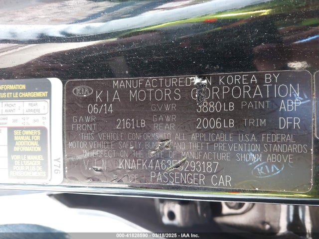 KIA FORTE LX 2015 KNAFK4A63F5293187 Image 9