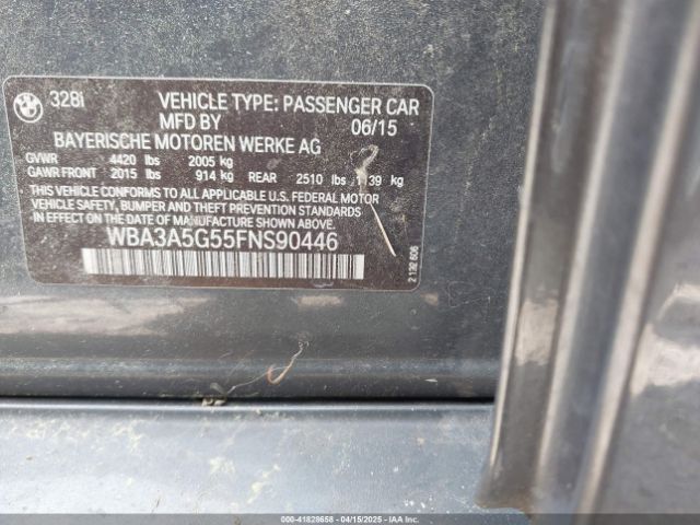 WBA3A5G55FNS90446 BMW 328I