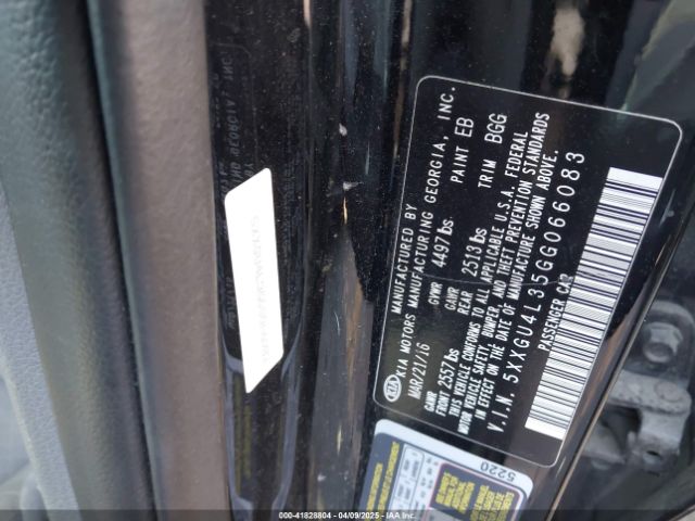5XXGU4L35GG066083 KIA OPTIMA EX