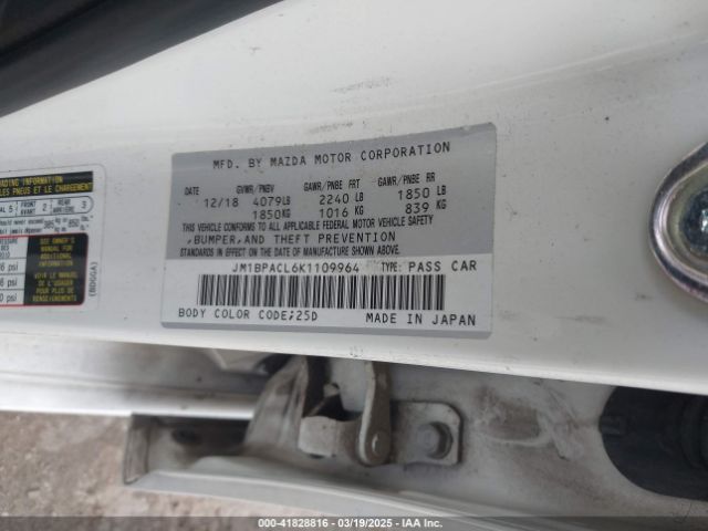 JM1BPACL6K1109964 Mazda Mazda3 Select Package