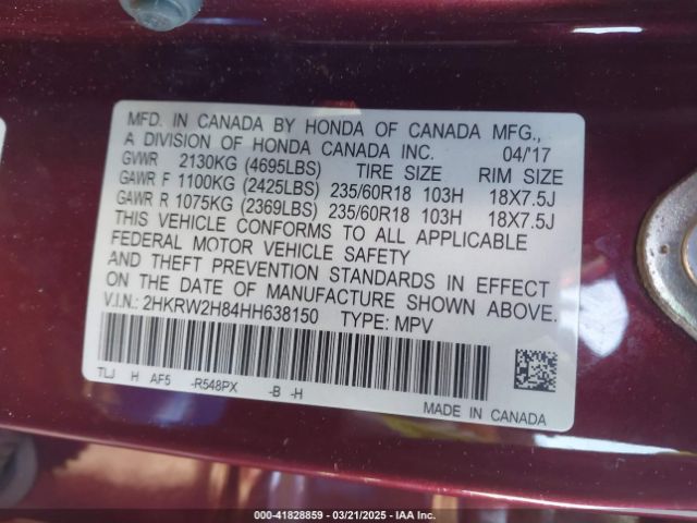 2HKRW2H84HH638150 Honda CR-V