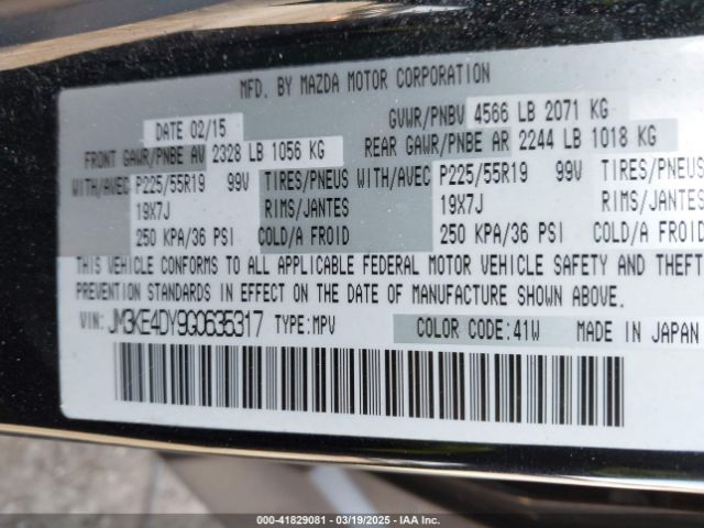 JM3KE4DY9G0635317 Mazda Cx-5 Grand Touring
