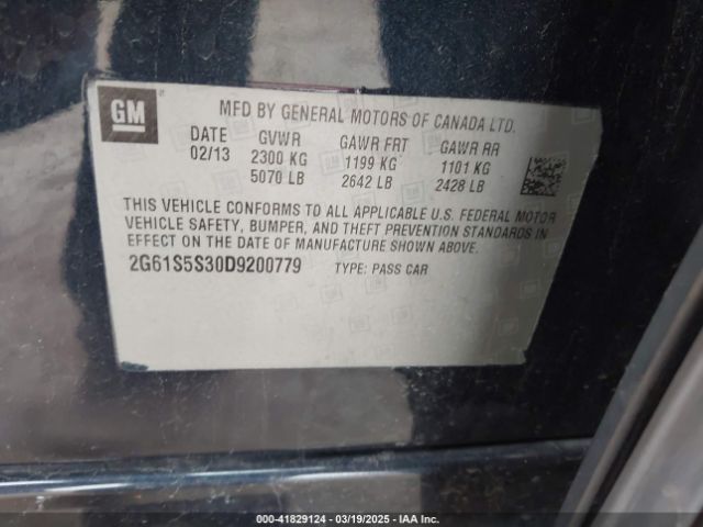 2013 CADILLAC XTS 2G61S5S30D9200779 Photo 8
