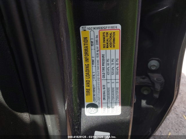1GC1KWE82GF111074 Chevrolet Silverado 2500hd Ltz