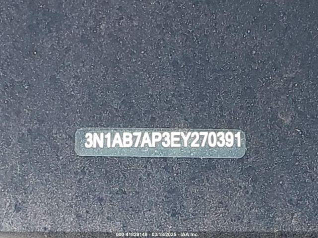 3N1AB7AP3EY270391 Nissan Sentra Fe+ S/fe+ Sv/s/sl/sr/sv