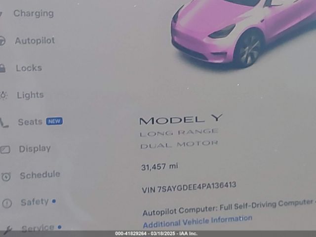 7SAYGDEE4PA136413 Tesla Model Y