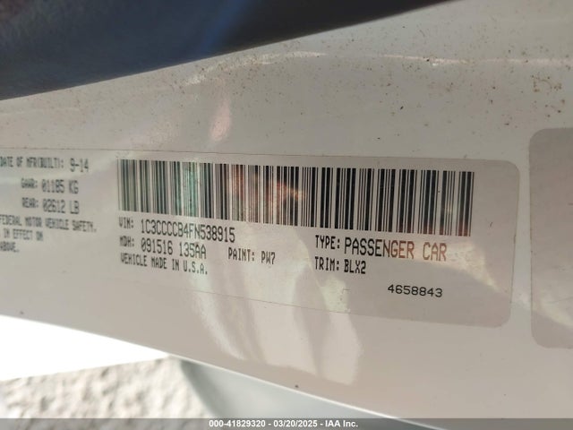 1C3CCCCB4FN538915 Chrysler 200 C