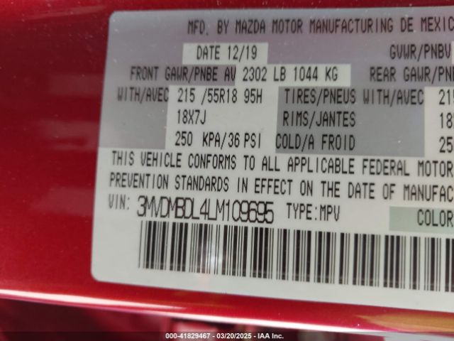 3MVDMBDL4LM109695 Mazda Cx-30 Preferred Package