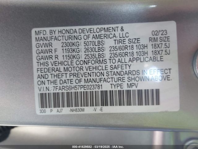 2023 HONDA CR-V 7FARS6H57PE023781 Photo 8