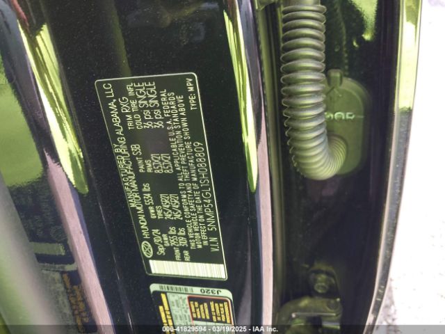 5NMP54GL1SH088809 Hyundai Santa Fe Calligraphy