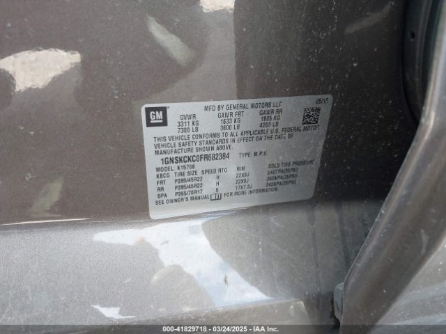 1GNSKCKC0FR682384 Chevrolet Tahoe Ltz