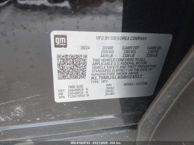 KL79MUSL6SB024513 Chevrolet Trailblazer Awd Rs