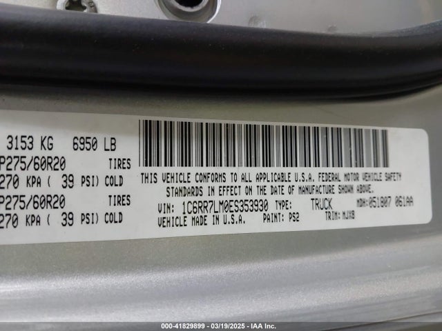 RAM 2014 2014 1C6RR7LM0ES353930 Image 9