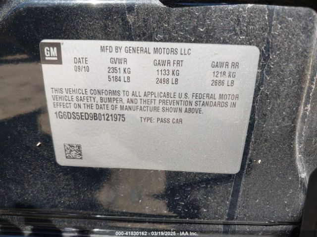2011 CADILLAC CTS 1G6DS5ED9B0121975 Photo 8