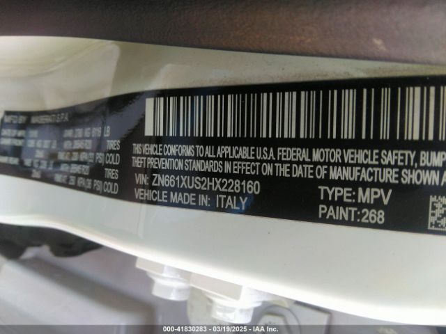 ZN661XUS2HX228160 Maserati Levante