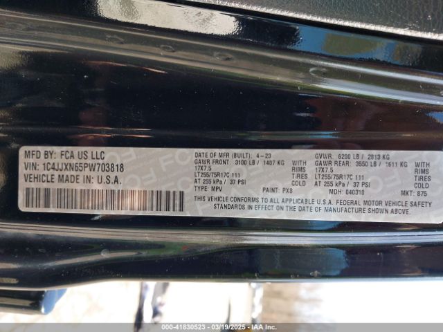 1C4JJXN65PW703818 Jeep Wrangler 4xe 4x4