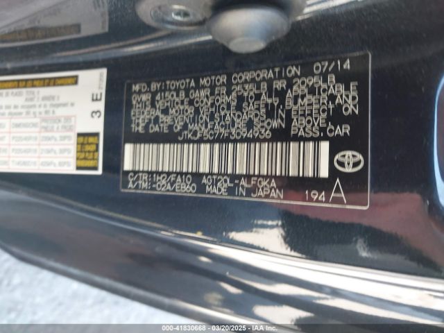 JTKJF5C77F3094936 Scion TC
