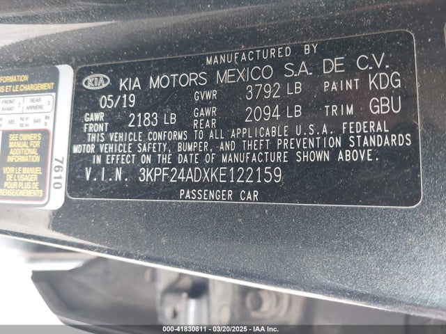 KIA Forte 2019 3KPF24ADXKE122159 Image 21