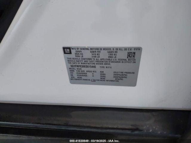 3GYFNFE36ES615440 Cadillac Srx Performance Collection