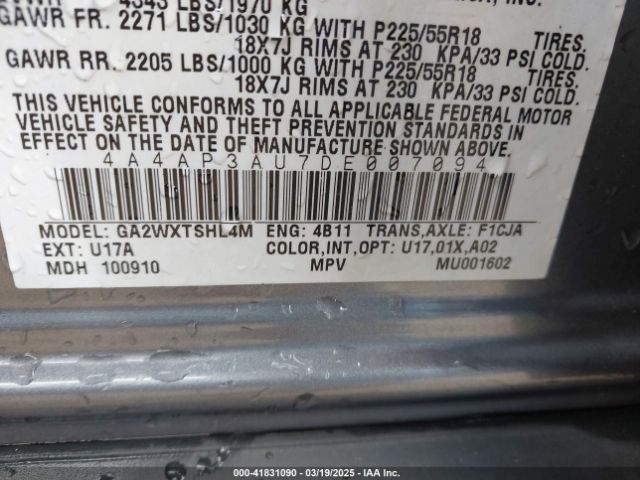 2013 MITSUBISHI OUTLANDER SPORT 4A4AP3AU7DE007094 Photo 8