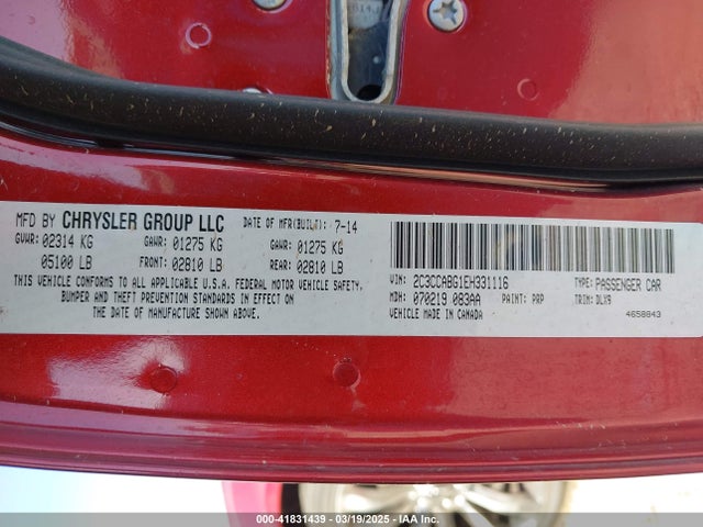 2C3CCABG1EH331116 Chrysler 300 300s