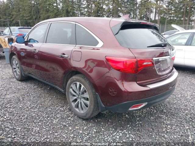 5FRYD3H43GB006000 Acura Mdx Technology   Acurawatch Plus Packages/technology Package