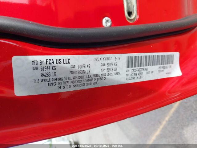 1C3CDFFA8GD791468 Dodge Dart Sxt Sport Blacktop