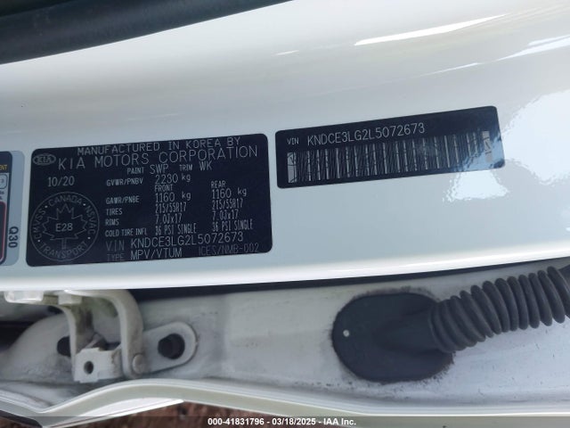 KNDCE3LG2L5072673 KIA 2020