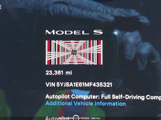 5YJSA1E61MF435321 Tesla Model S Plaid Tri Motor All-wheel Drive