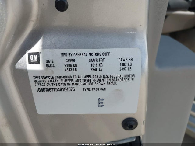 2004 CADILLAC CTS 1G6DM577540184575 Photo 8