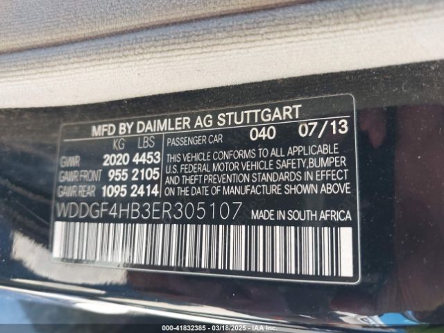 WDDGF4HB3ER305107 Mercedes-Benz C 250 Luxury/sport