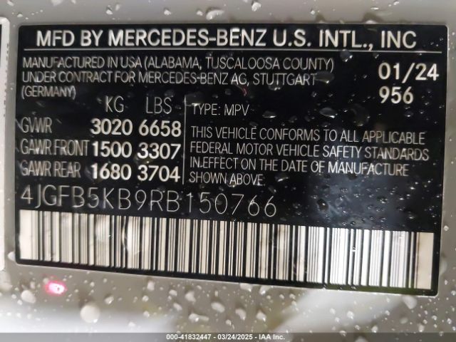 4JGFB5KB9RB150766 Mercedes-Benz Gle 450 4matic