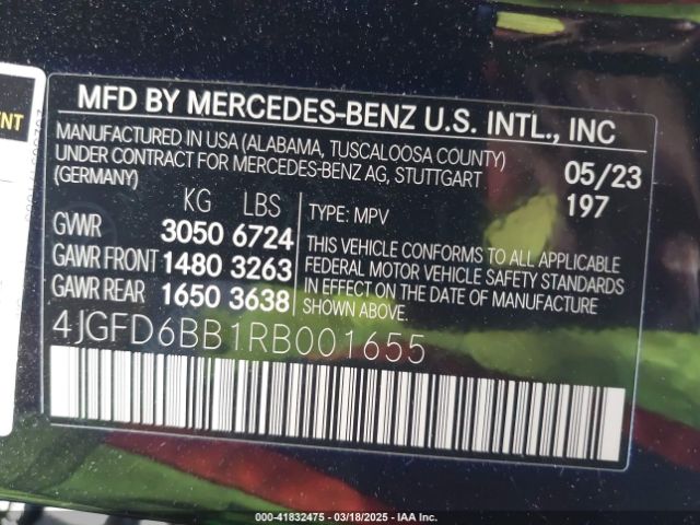 4JGFD6BB1RB001655 Mercedes-Benz Amg Gle 53 Coupe 4matic+