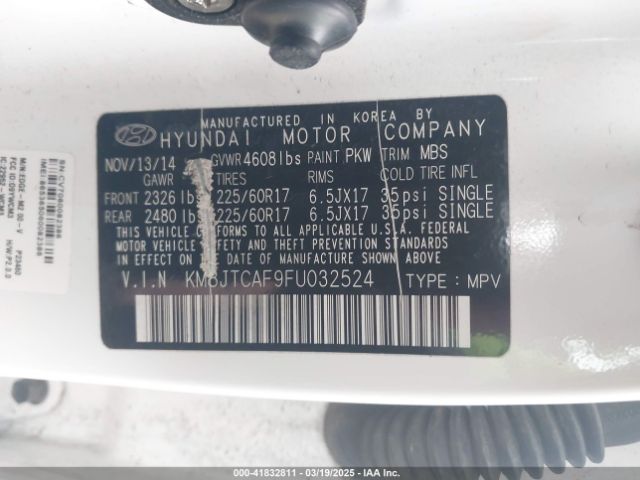 KM8JTCAF9FU032524 Hyundai TUCSON GLS