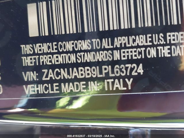 ZACNJABB9LPL63724 Jeep Renegade Latitude Fwd