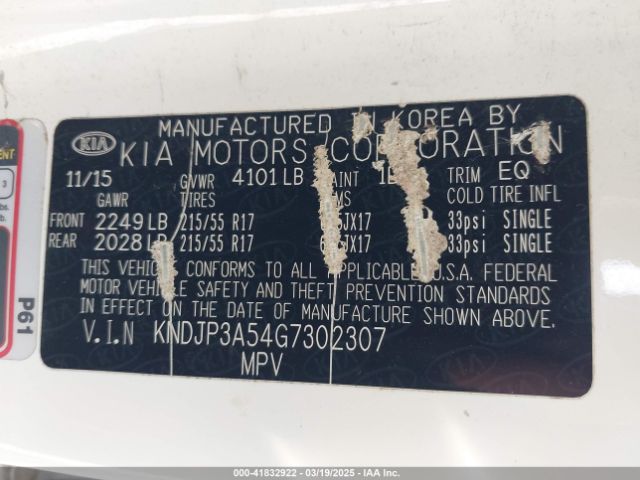 KNDJP3A54G7302307 KIA SOUL +