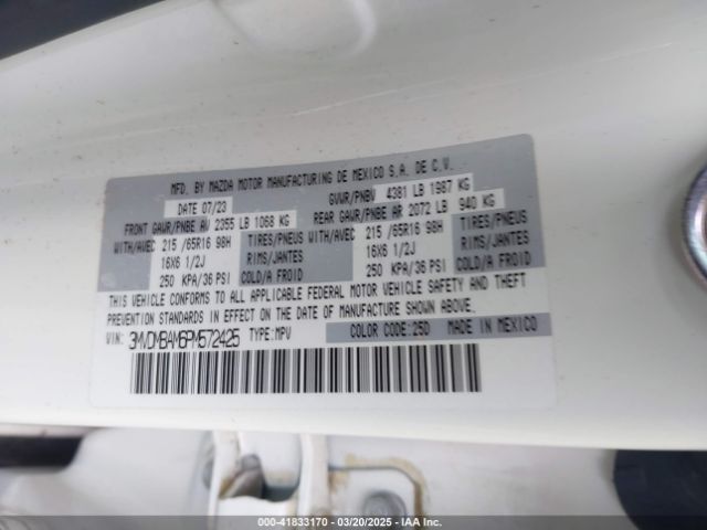 3MVDMBAM6PM572425 Mazda Cx-30 2.5 S