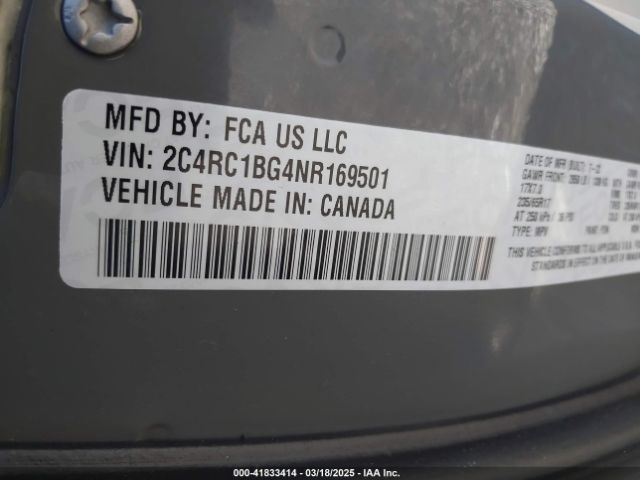 2022 CHRYSLER PACIFICA 2C4RC1BG4NR169501 Photo 8