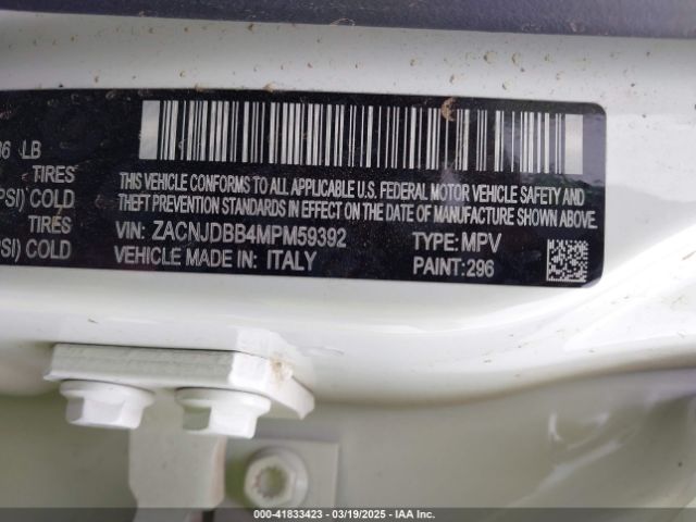 ZACNJDBB4MPM59392 Jeep Renegade Latitude 4x4
