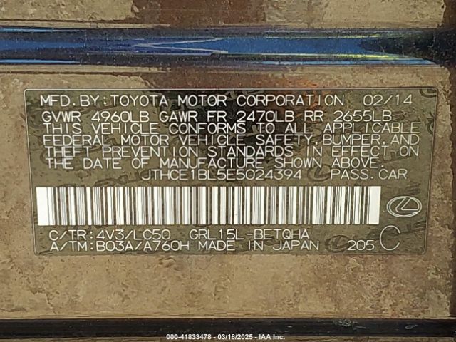 JTHCE1BL5E5024394 Lexus GS 350
