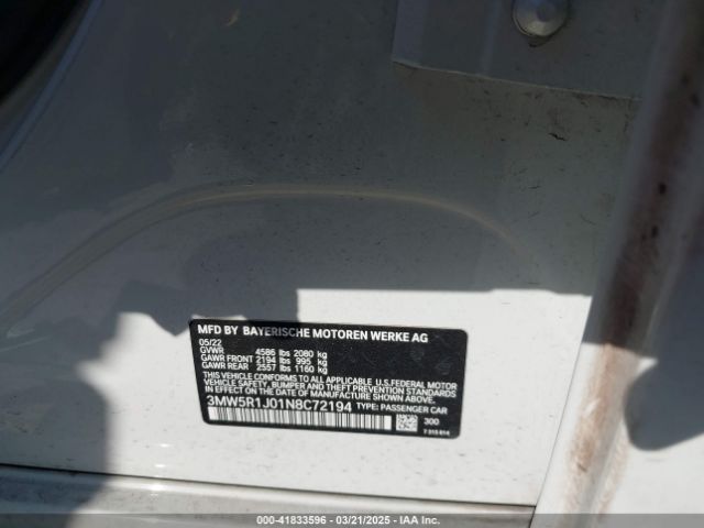 3MW5R1J01N8C72194 BMW 330I