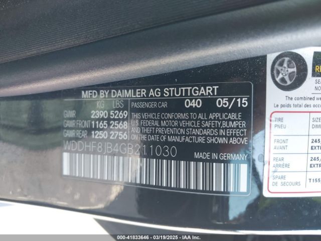 WDDHF8JB4GB211030 Mercedes-Benz E 350 4matic