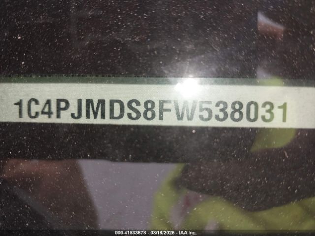 1C4PJMDS8FW538031 Jeep Cherokee Limited