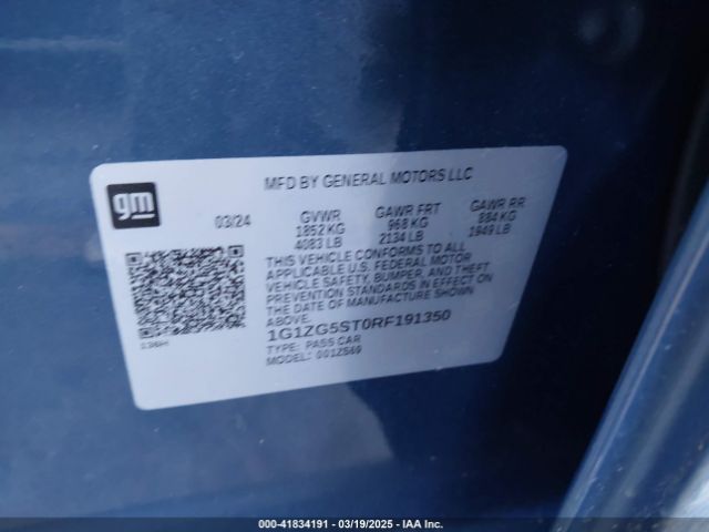 1G1ZG5ST0RF191350 Chevrolet Malibu Fwd Rs