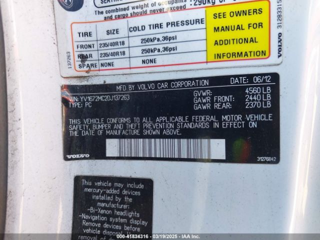 2013 VOLVO C70 YV1672MC2DJ137263 Photo 8