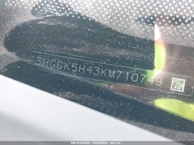 3HGGK5H43KM710749 Honda FIT LX
