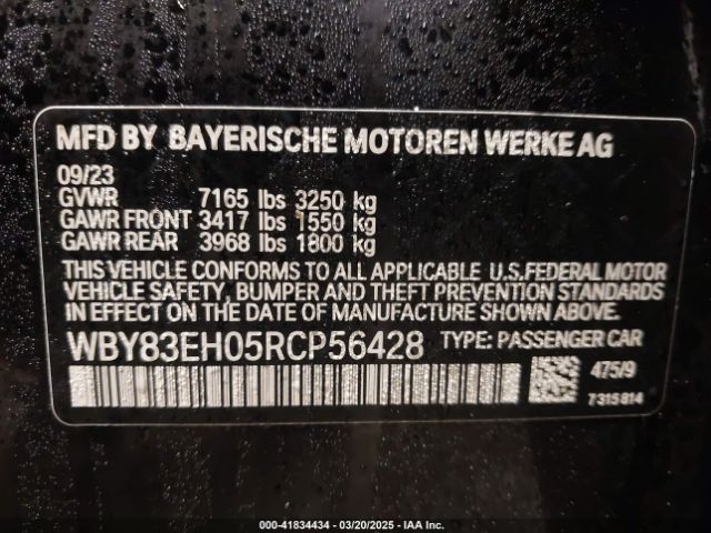 WBY83EH05RCP56428 BMW I7 M70