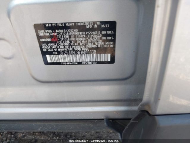 JF2SJAHC9EH485338 Subaru Forester 2.5i Limited